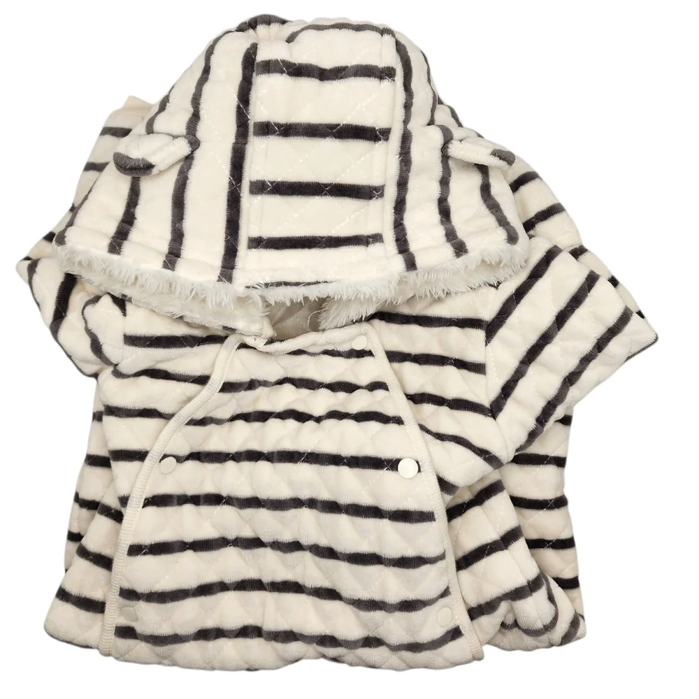 Nordstrom Hooded Bunting Infant One Piece‎ Striped Coat 6 Months